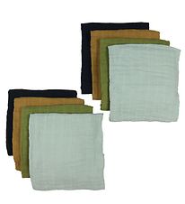 Pippi Baby Muslin Cloths - Organic - 8-Pack - 65x65 cm - Ombre B