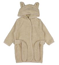 Pippi Baby Bathrobe - Sandshell w. Fox