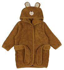 Pippi Baby Bathrobe - Almond w. Bear