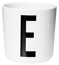 Design Letters Cup - White w. E