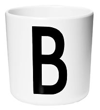 Design Letters Cup - White w. B