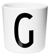 Design Letters Cup - White w. G
