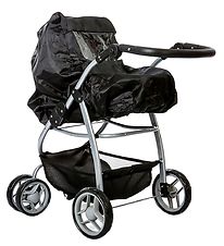 MaMaMeMo Doll Pram Rain Cover - Black