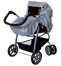 MaMaMeMo Doll Pram Rain Cover - Grey