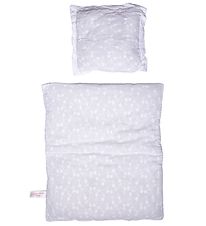 MaMaMeMo Docksängkläder - 50 cm - Vit m. Spetsar