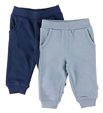 Minymo Sweatpants - 2-pack - New Marinblå