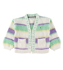 Tommy Hilfiger Cardigan - Gebreid - Ecru Gekleurd Stripe