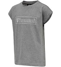 Hummel Stuttermabolur - HmlBoxline - Grátt