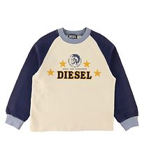 Diesel Sweat-shirt - Surry D4D termin - Beige/Blue