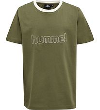 Hummel Stuttermabolur - HmlCloud - Olive Útibú