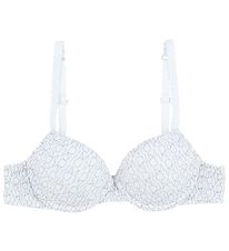 DIM Bra W. Hanger - Microfiber - White w. Logo