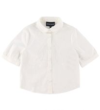 Emporio Armani Shirt s/s - White w. Bow