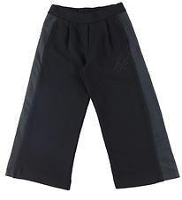 Emporio Armani Pantalon de Jogging - 3/4 - Noir av. Rayure