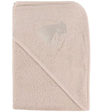 Nørgaard Madsens Baby towel - 75x75 cm. - Light Ecru w. Soft Toy