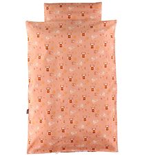 Nrgaard Madsens Bedding - Baby - Coral colored Owls