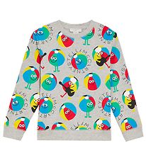 Stella McCartney Kids Sweat-shirt - Gris Chin av. Ballons de pl