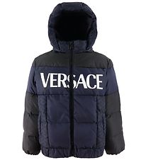 Versace Untuvatakki - Laivastonsininen/Musta, Valkoinen