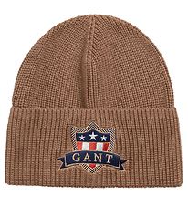 GANT Beanie - Knitted - Banner Shield - Roasted Walnut