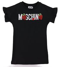 Moschino Robe - Noir av. Logo