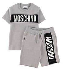 Moschino Set - T-Shirt/Shorts - Grijs Gevlekt