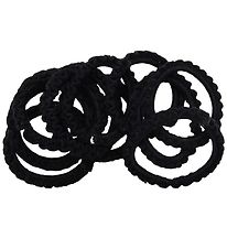 Little Wonders Elastic Hair Bands - Liv - 10-Pack - Black