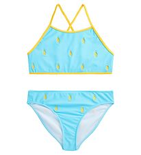 Polo Ralph Lauren Bikini - Lichtblauw m. Geel