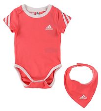 adidas Performance Gift Box - Bodysuit s/s/Teething Bib - Turbo/