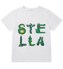 Stella McCartney Kids T-Shirt - Wit m. Druk op