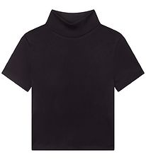 DKNY T-shirt - Cropped - Rib - Black