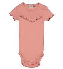 Wheat Bodysuit s/s - Rib - Cameo Brown