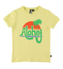 Danefæ T-Shirt - Rainbow Ringer - Yellow m. Alohej