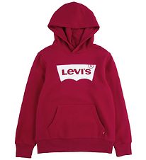 Levis Hoodie - Batwing - Levis Rood/White