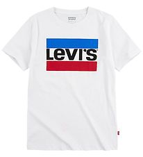 Levis Stuttermabolur - Lógó - Hvítur