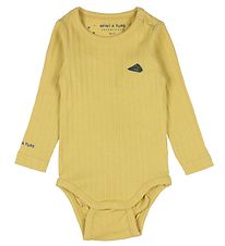 Mini A Ture Bodysuit l/s - Yomi - Rattan Yellow