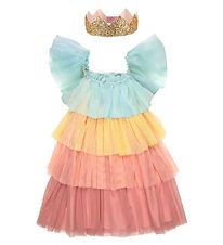 Meri Meri Costume Up - Tulle Dress/Crown - Rainbow