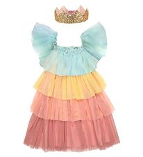 Meri Meri Costumes - Robe en tulle/Couronnes - Rainbow