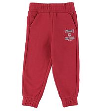 Tommy Hilfiger Jogginghosen - Slouchy Varsity - Cranberry Crush