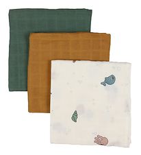 Done By Deer Muslin Cloths - 3-Pack - Sea Freinds