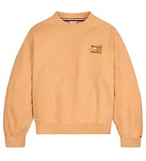Tommy Hilfiger Sweatshirt - Farbschrift - Prairie Yellow