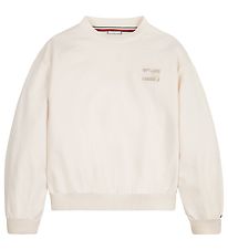 Tommy Hilfiger Sweatshirt - Natural Dye Script - White