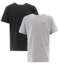 Tommy Hilfiger T-Shirt - 2 Pack - Medium+ Grey Heather/Noir