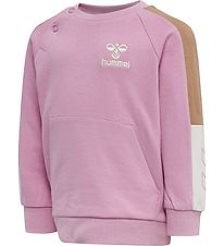 Hummel Sweatshirt - hmlAnju - Pink/Braun