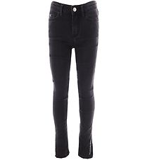 Calvin Klein Jeans - Stretch-Split-Saum - Soft Black