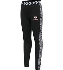 Hummel Leggings - HmlNanna - Schwarz/Weiß