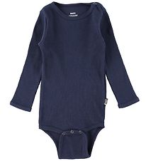 Mads Nrgaard Romper l/s - Rib - Navy