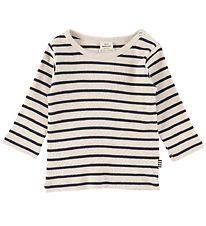 Mads Nørgaard Blouse - Tobinino - Navy/Nature Melange