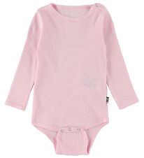 Mads Nørgaard Bodysuit l/s - Rib - Pink