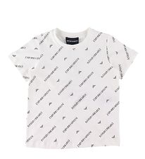 Emporio Armani T-Shirt - Wit m. Tekst