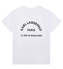 Karl Lagerfeld T-Shirt - Quatre - Blanc av. Noir