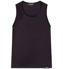 DKNY Hlýrabolur - Rib - Summer - Svart M. Prentað